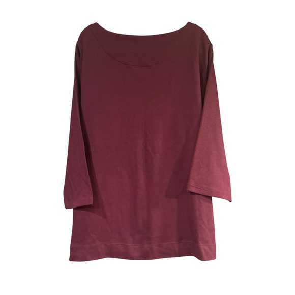 NWT Croft & Barrow Classic Burgundy Top – Size 2X (Women’s Plus) - Picture 2 of 5